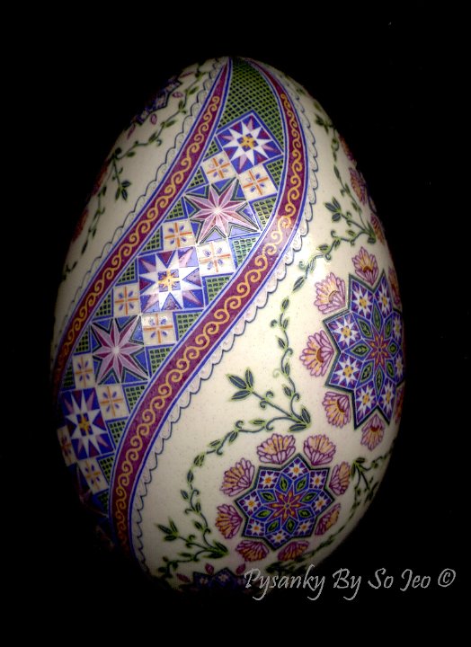 Ring Around The Rosie Ukrainian Easter Egg Pysanky By So Jeo